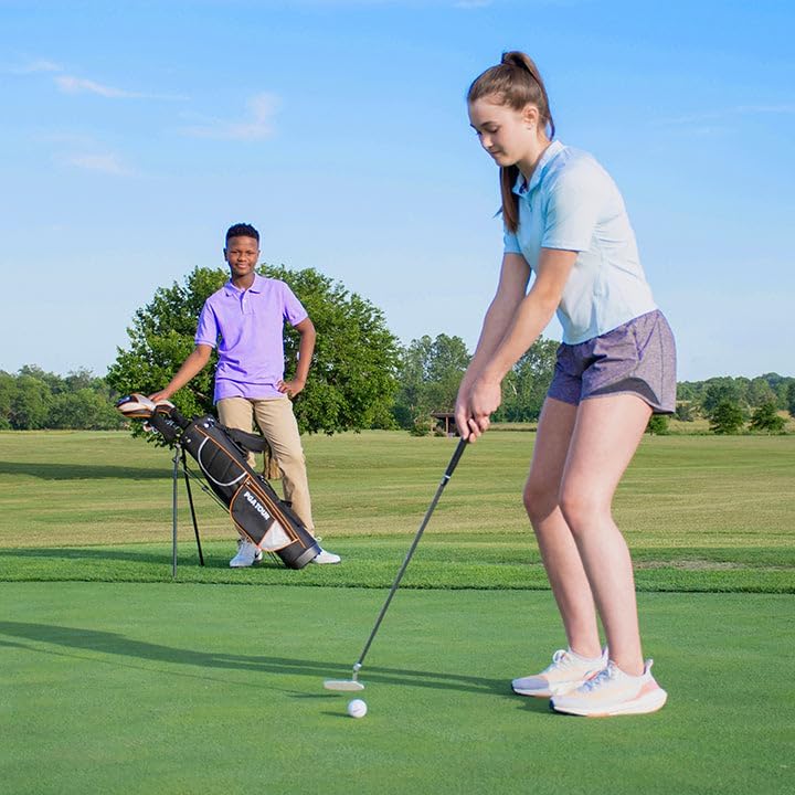 Golfgen PGA Tour by Kids Golf Club – Cavity Backed, Perimeter Weighted Irons & Putter for Junior Golfers, Ideal for Player Heights 5’2”+ – Forgiving Open Stock Irons for Youth Golf Practice - Image 2